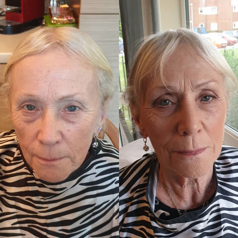 Mature bride with natural elegant makeup